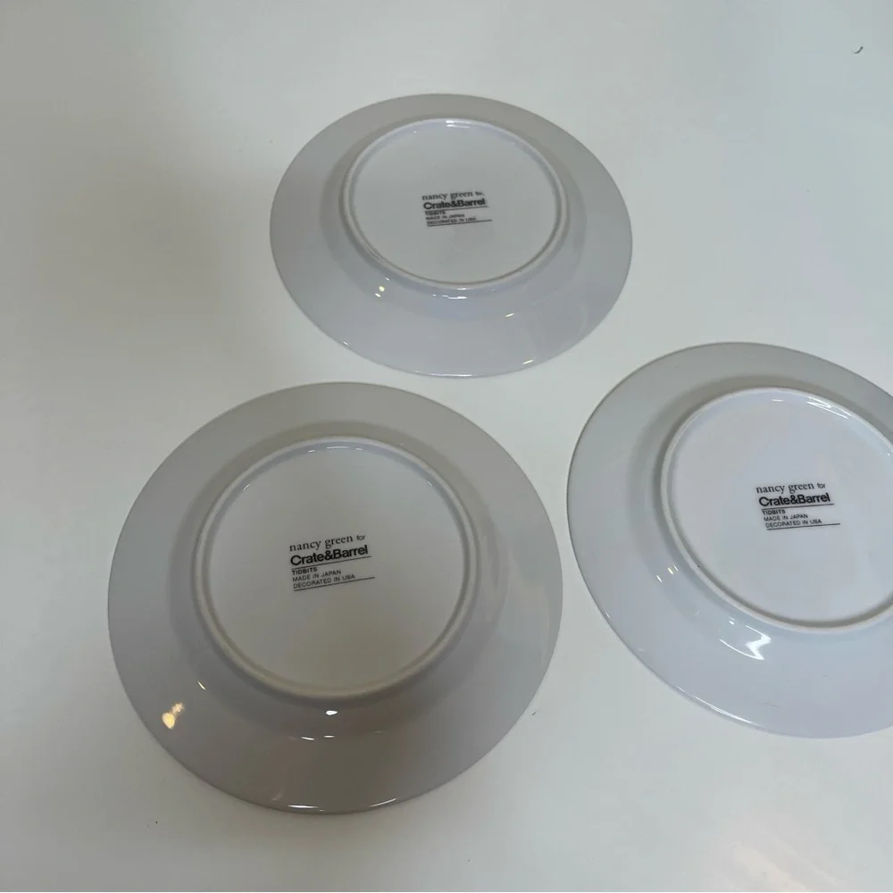 CRATE & BARREL Appetizer Plates 6.5